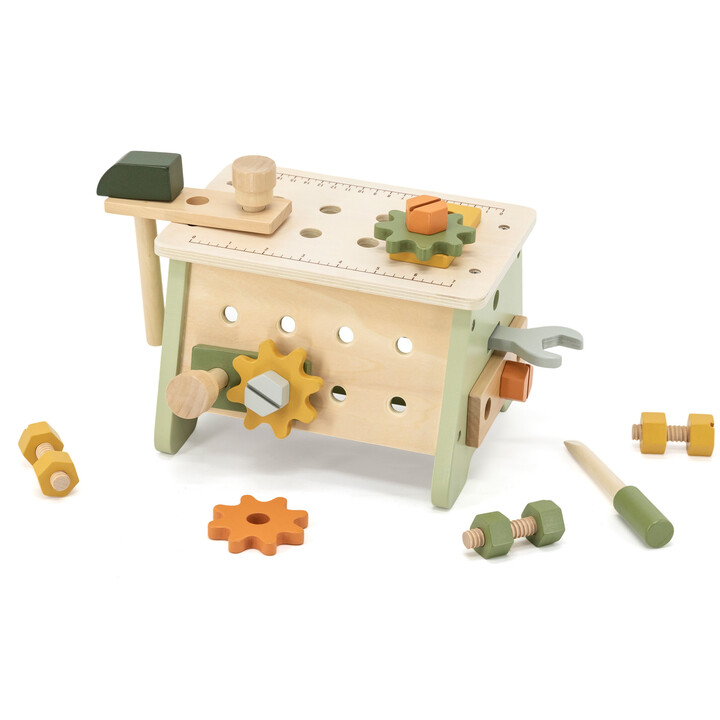 VIGA PolarB Mini Workshop 2in1 Tool Box Wooden Set