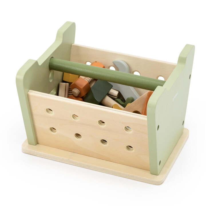 VIGA PolarB Mini Workshop 2in1 Tool Box Wooden Set