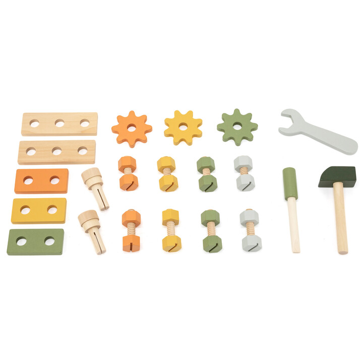 VIGA PolarB Mini Workshop 2in1 Tool Box Wooden Set