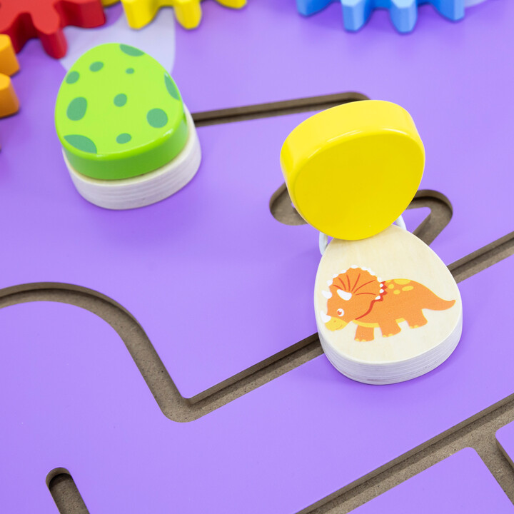 VIGA Wooden Sensory-Manipulation Board EDU Triceratops