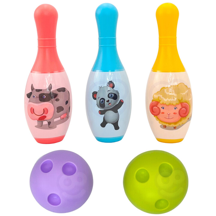 WOOPIE Bowling for Children Animals and Numbers 8 pcs.