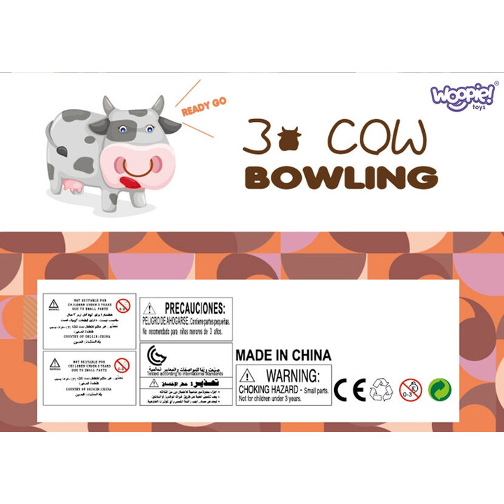 WOOPIE Bowling for Children Animals and Numbers 8 pcs.