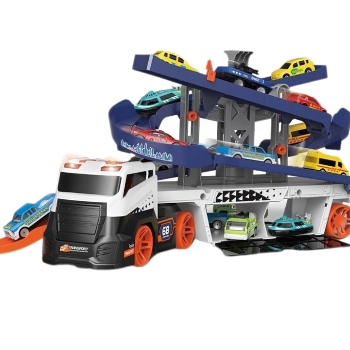 Woopie Parking Garage Track Transporter Truck Tow Truck Car XL
