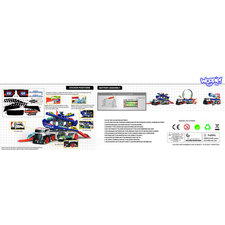 Woopie Parking Garage Track Transporter Truck Tow Truck Car XL