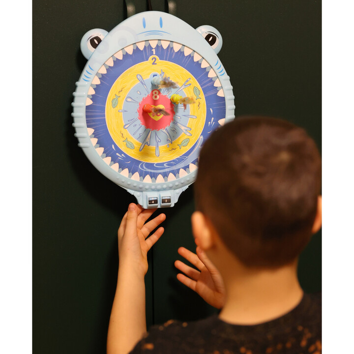 WOOPIE Magnetic Dart Game Safe Dart Board Happy Shark