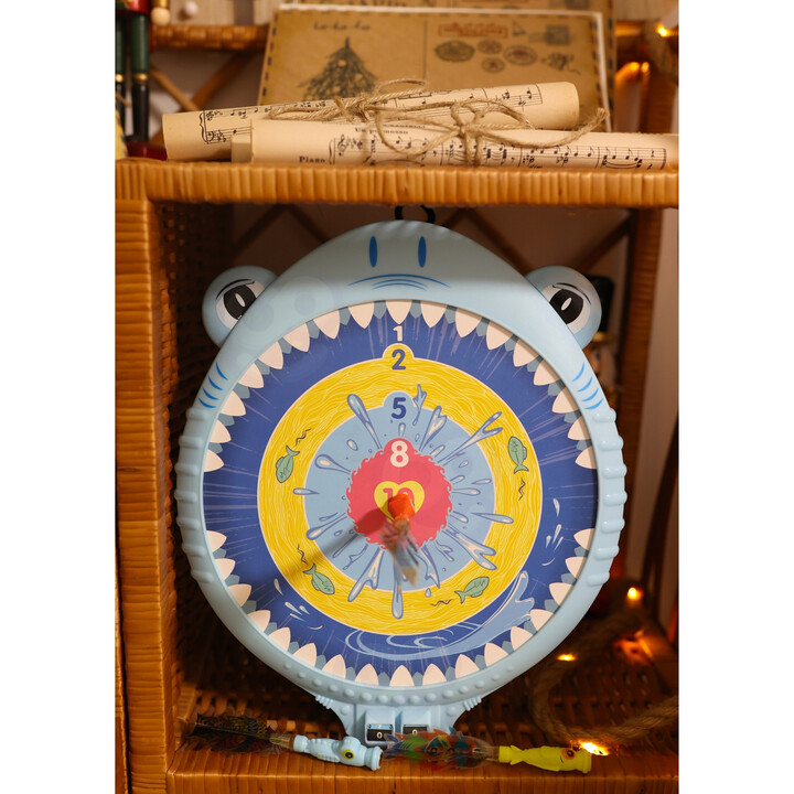 WOOPIE Magnetic Dart Game Safe Dart Board Happy Shark