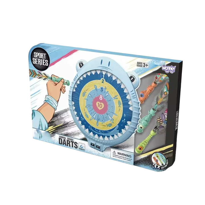 WOOPIE Magnetic Dart Game Safe Dart Board Happy Shark