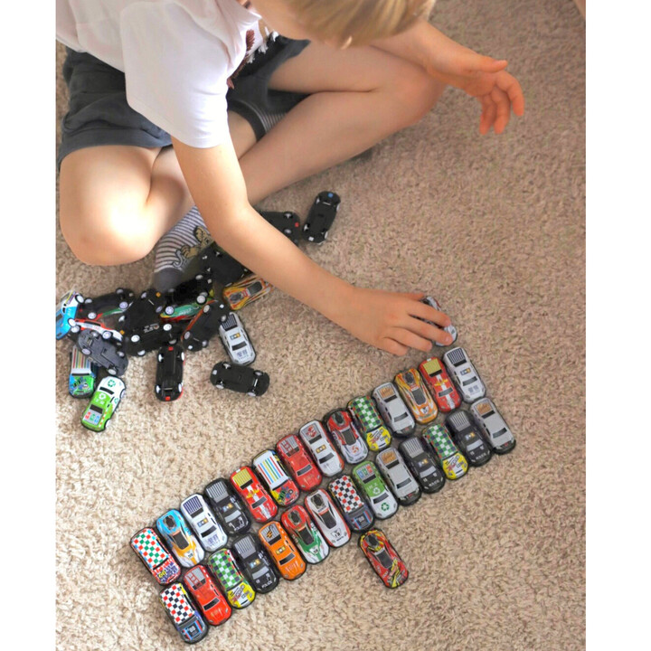 WOOPIE Race Car Set Cars in a Box 50 pcs