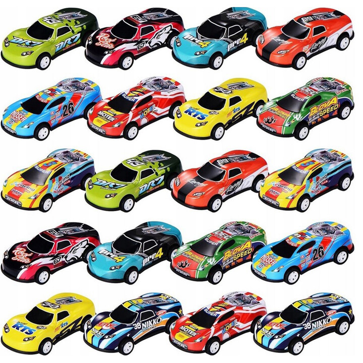 WOOPIE Race Car Set Cars in a Box 50 pcs