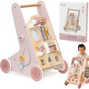 VIGA PolarB Wooden Push Walker Pink Educational