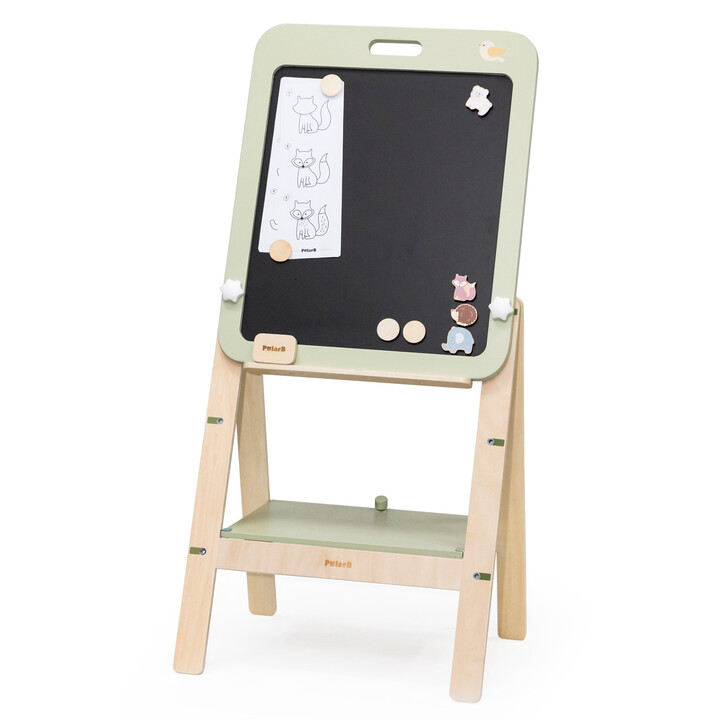 VIGA PolarB Growing Wooden Magnetic Dry-Erase Chalkboard