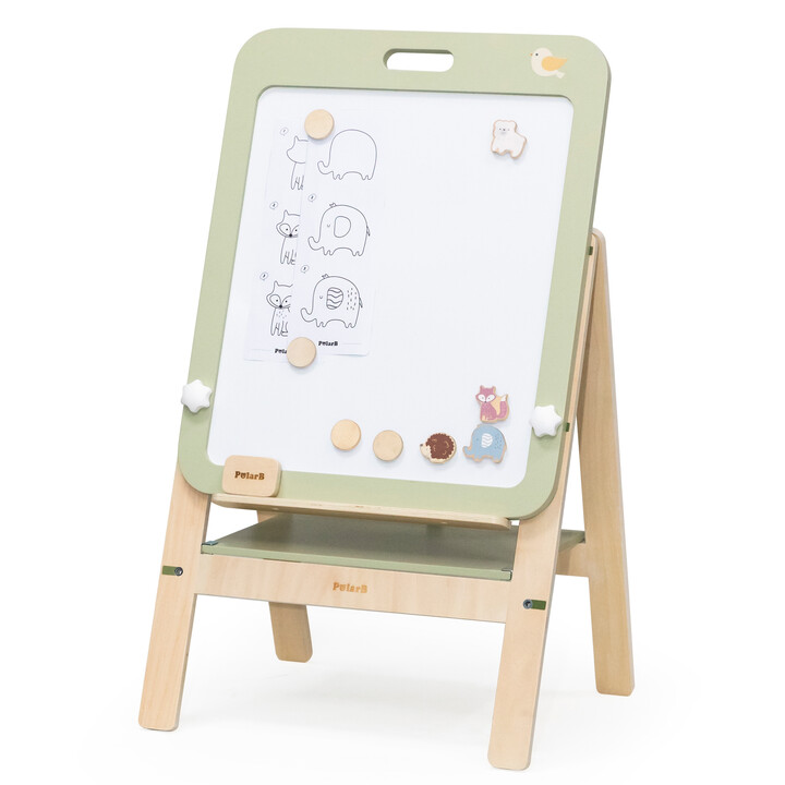 VIGA PolarB Growing Wooden Magnetic Dry-Erase Chalkboard