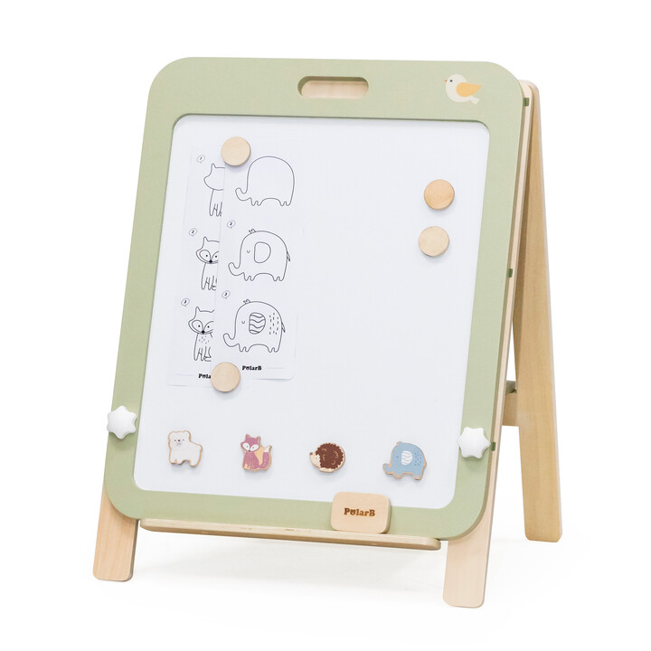VIGA PolarB Growing Wooden Magnetic Dry-Erase Chalkboard