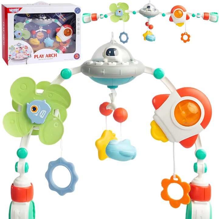 WOOPIE BABY Pałąk Łuk Zawieszka do Łóżeczka Wózka Fotelika Kosmos