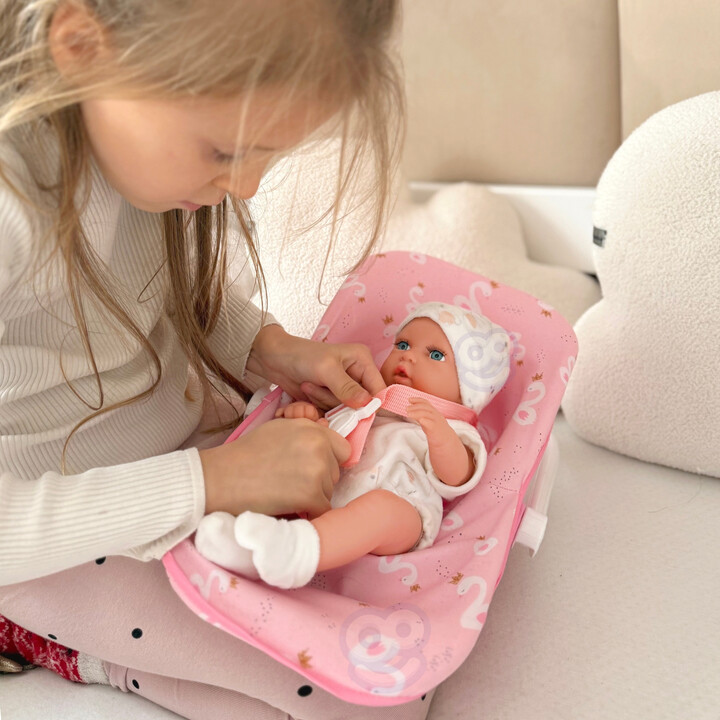 WOOPIE ROYAL Baby Doll Set 30.5 cm + Pink Carrier