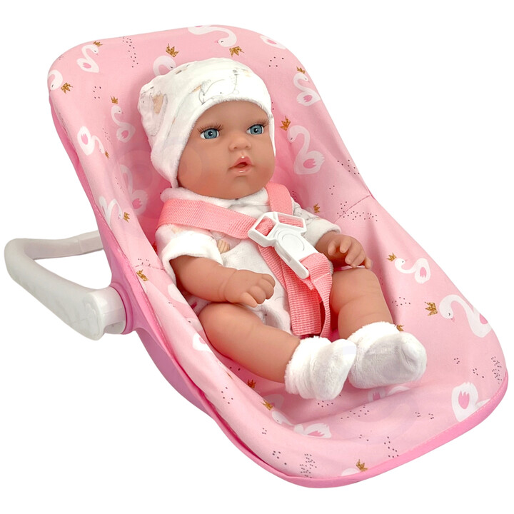 WOOPIE ROYAL Baby Doll Set 30.5 cm + Pink Carrier