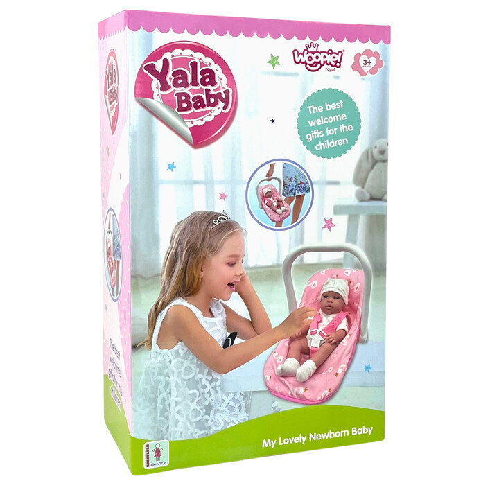 WOOPIE ROYAL Baby Doll Set 30.5 cm + Pink Carrier