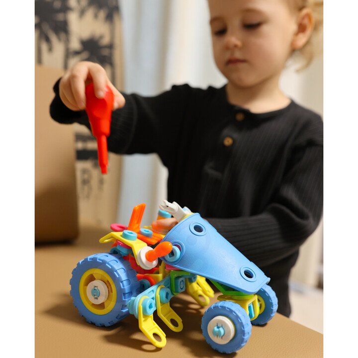 WOOPIE 6-in-1 STEM Vehicle Building Block Set
