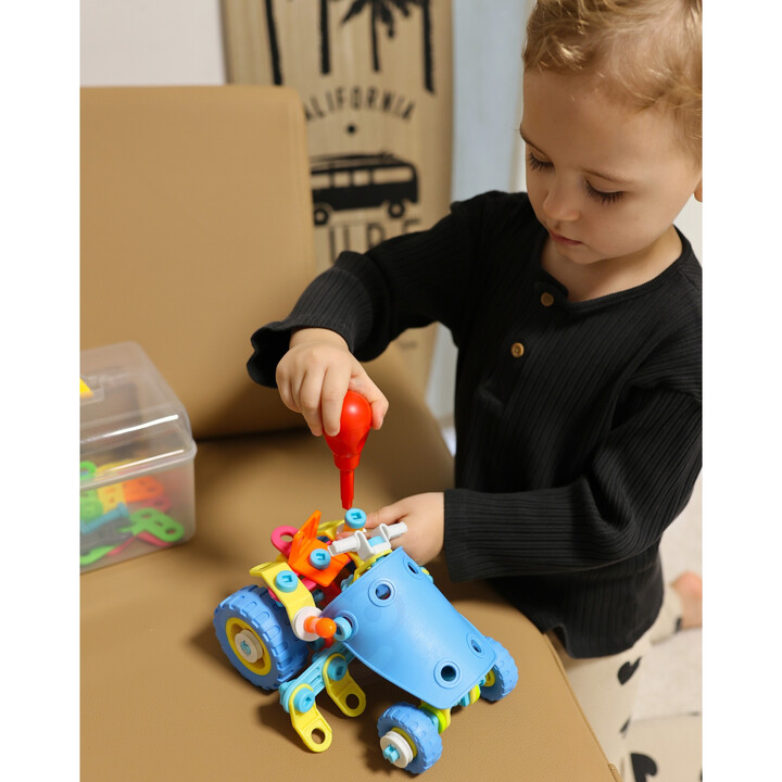 WOOPIE 6-in-1 STEM Vehicle Building Block Set