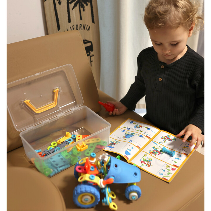WOOPIE 6-in-1 STEM Vehicle Building Block Set