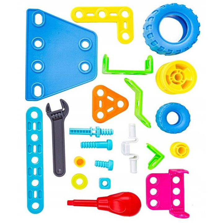 WOOPIE 6-in-1 STEM Vehicle Building Block Set