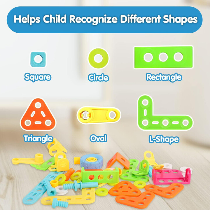 WOOPIE 6-in-1 STEM Vehicle Building Block Set