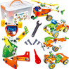 WOOPIE Construction Bricks Set STEM Vehicles 163 pcs.