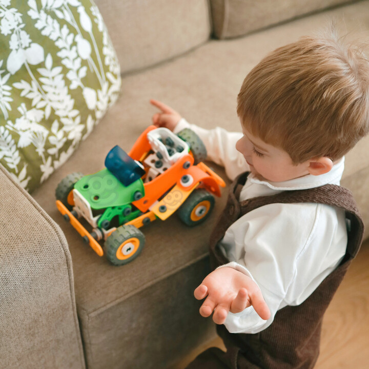 WOOPIE Construction Bricks Set STEM Vehicles 163 pcs.