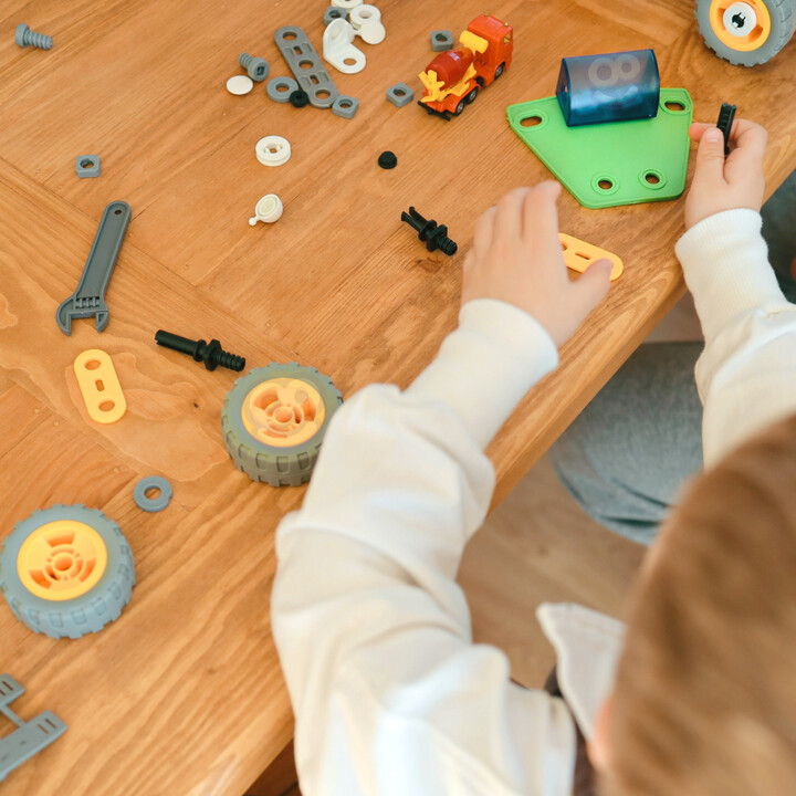 WOOPIE Construction Bricks Set STEM Vehicles 163 pcs.