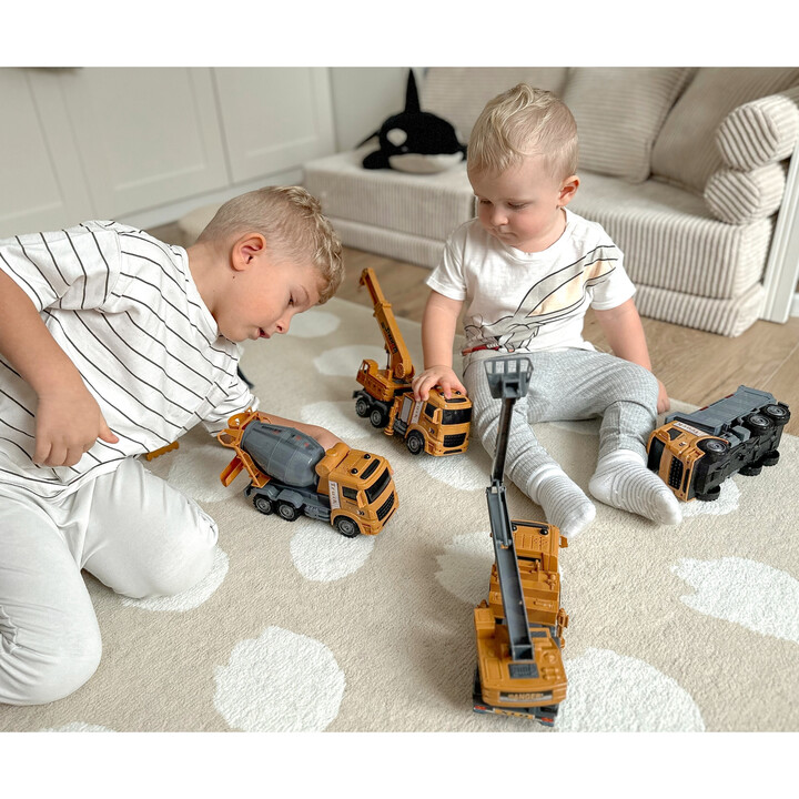 WOOPIE Big Set of Construction Vehicles 6 in 1