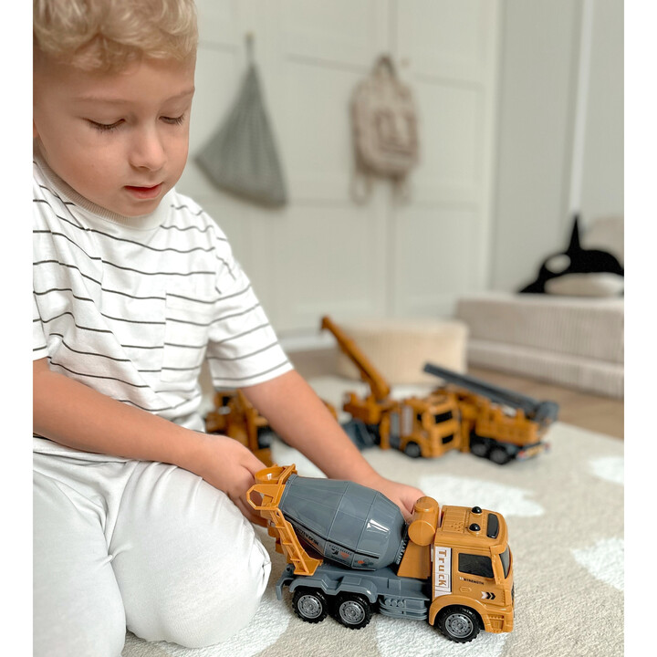 WOOPIE Big Set of Construction Vehicles 6 in 1