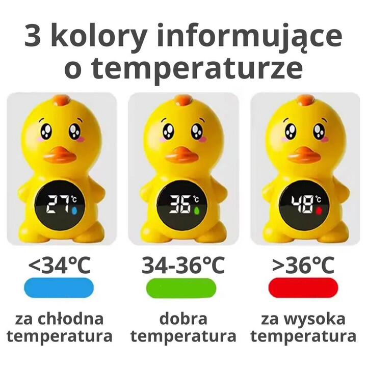 WOOPIE Termometr do Mierzenia Temperatury Wody Kaczuszka