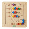 MASTERKIDZ Colorful Caterpillars Learning Numbers and Quantities - Montessori Educational Wall Board