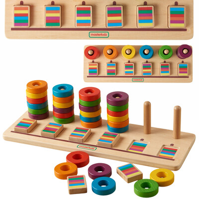 MASTERKIDZ Montessori Learning to Count and Color Puzzle Sorter