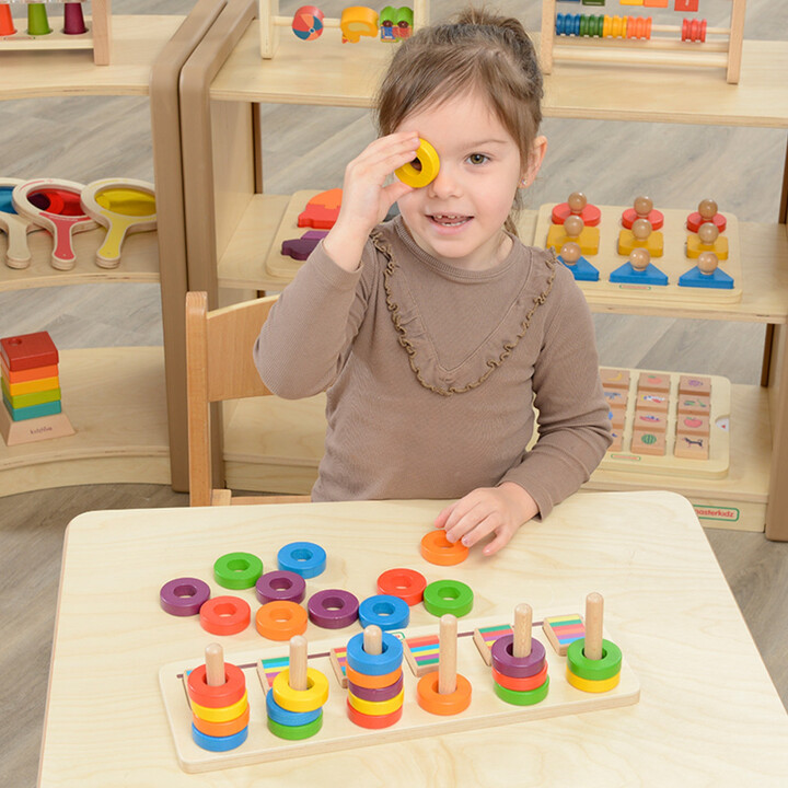 MASTERKIDZ Montessori Learning to Count and Color Puzzle Sorter