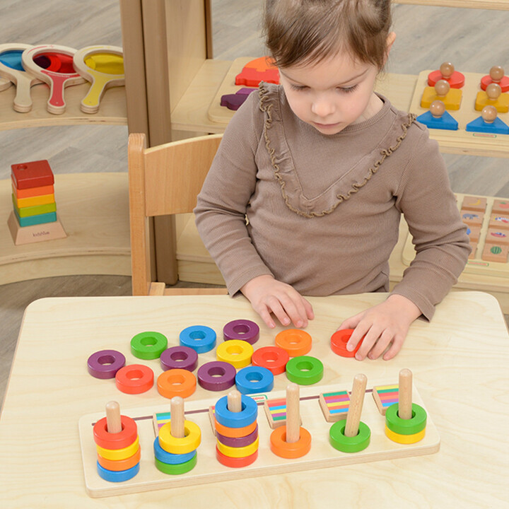 MASTERKIDZ Montessori Learning to Count and Color Puzzle Sorter