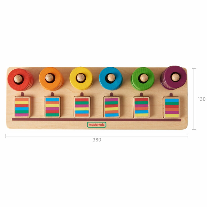 MASTERKIDZ Montessori Learning to Count and Color Puzzle Sorter