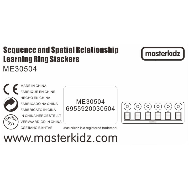 MASTERKIDZ Montessori Learning to Count and Color Puzzle Sorter