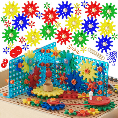 MASTERKIDZ Mixed Gears Accessory Set for STEM Wall Panels 198 pcs.
