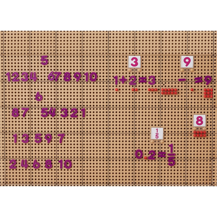 MASTERKIDZ Set of Numbers and Symbols for Learning Counting and Mathematics for STEM Wall Panels 82 pcs.