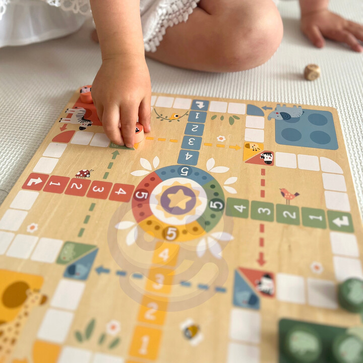 WOOPIE GREEN Gry Planszowe  Logiczne 2w1 Ludo Chińczyk + Uwolnij Zwierzątka