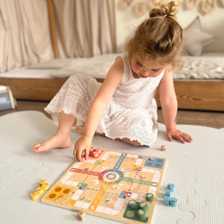 WOOPIE GREEN Gry Planszowe  Logiczne 2w1 Ludo Chińczyk + Uwolnij Zwierzątka