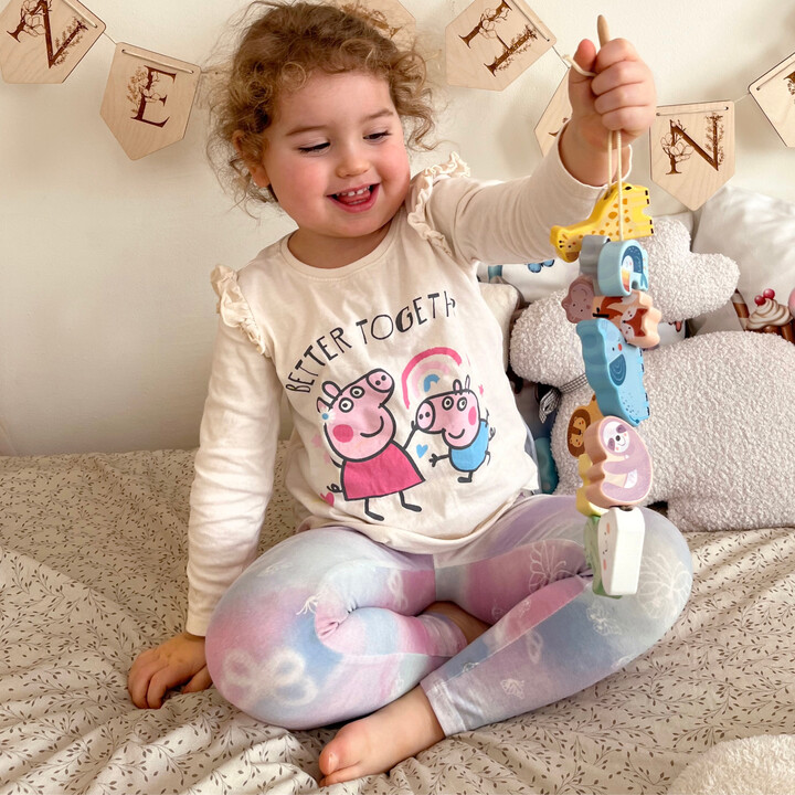 WOOPIE GREEN Drewniana Nawlekanka Klocki Przeplatanka ZOO Montessori13 EL