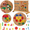 MASTERKIDZ Set of Geometric Shapes Blocks for STEM Wall Panels 260 pcs.