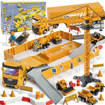 WOOPIE Truck 6 in 1 Construction Set Crane Springs Accessories