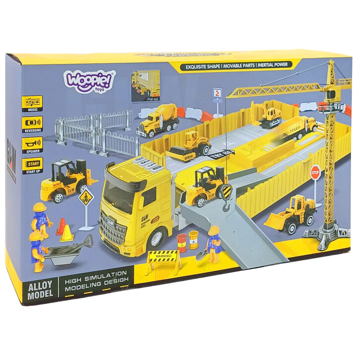 WOOPIE Truck 6 in 1 Construction Set Crane Springs Accessories