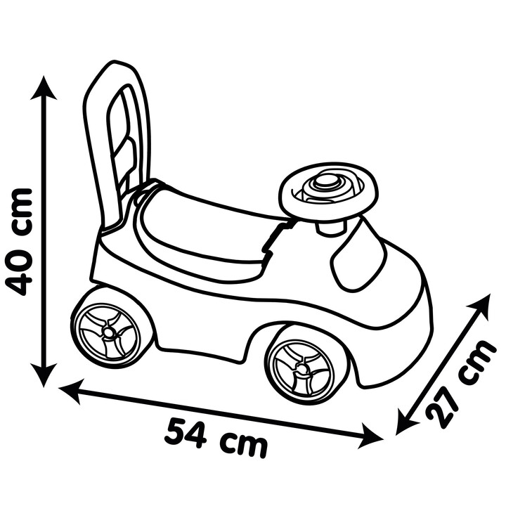 Smoby Red Ride-On with Horn