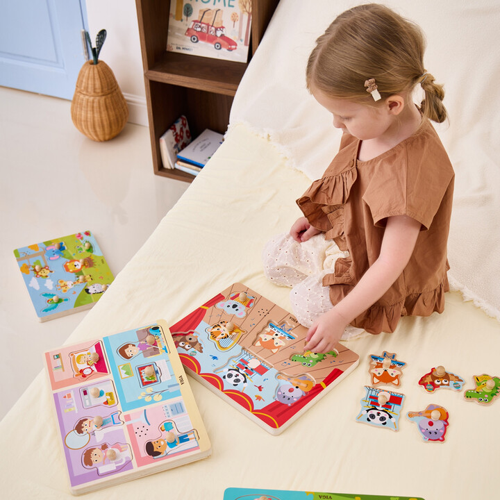 VIGA Sound Puzzle Match Musical Animals