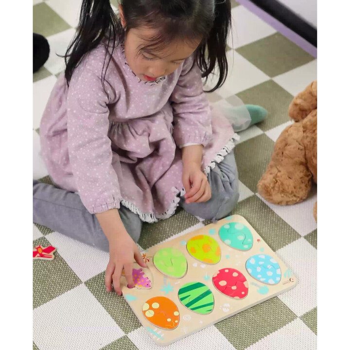 CLASSIC WORLD Wooden Puzzle Eggs Dinosaurs