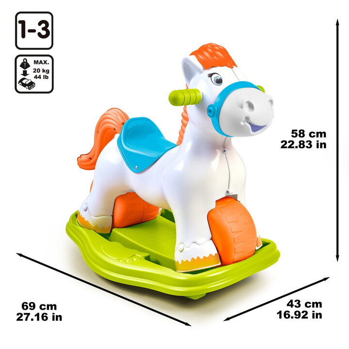 FEBER Interactive Rocking Horse 2 in 1 – Running Ride-on
